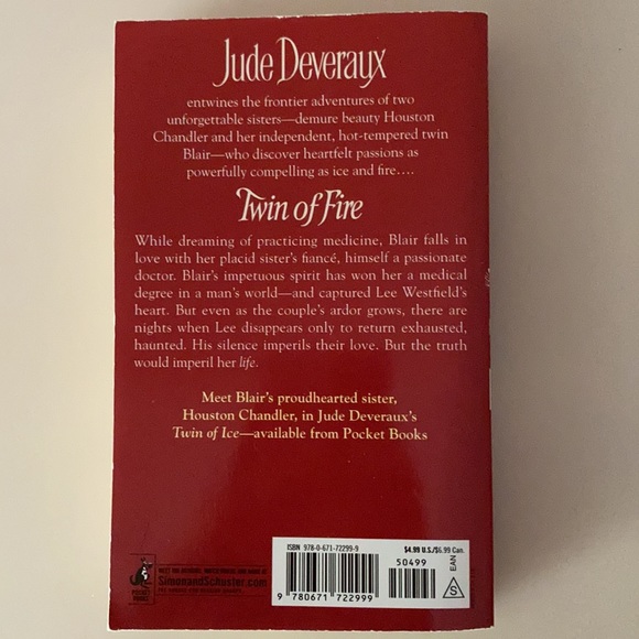 Twin of Fire by Jude Deveraux Paperback - Picture 2 of 3